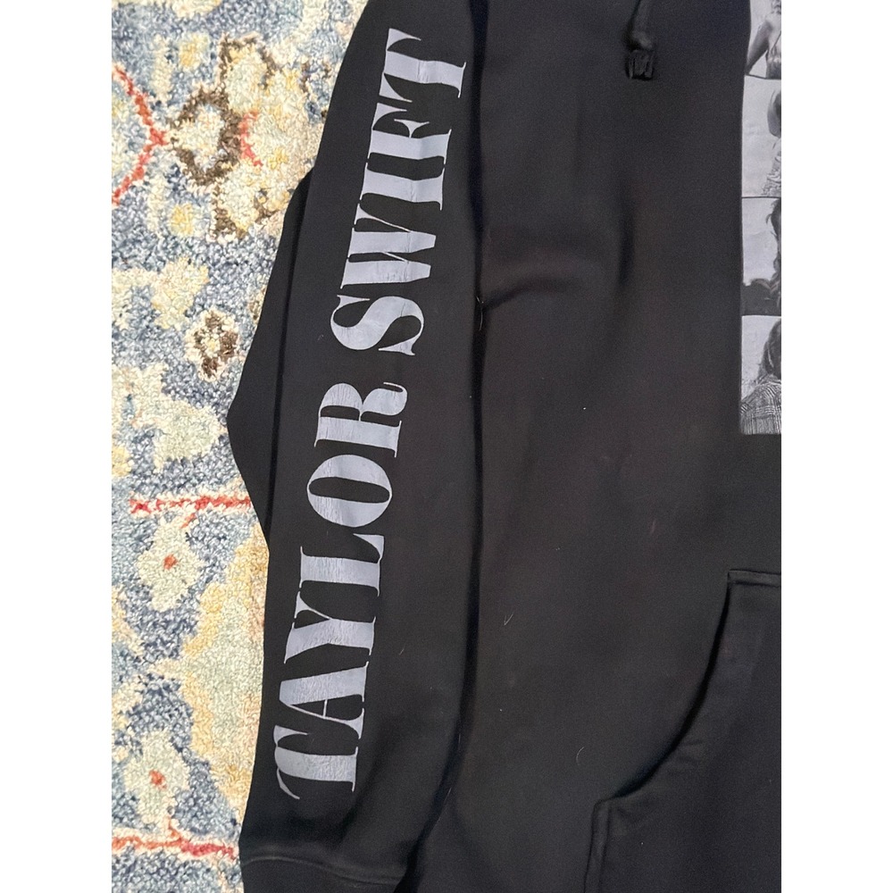 Taylor Swift Eras Tour Hoodie Women XL Black Official Merch Houston EUC - Picture 4 of 8